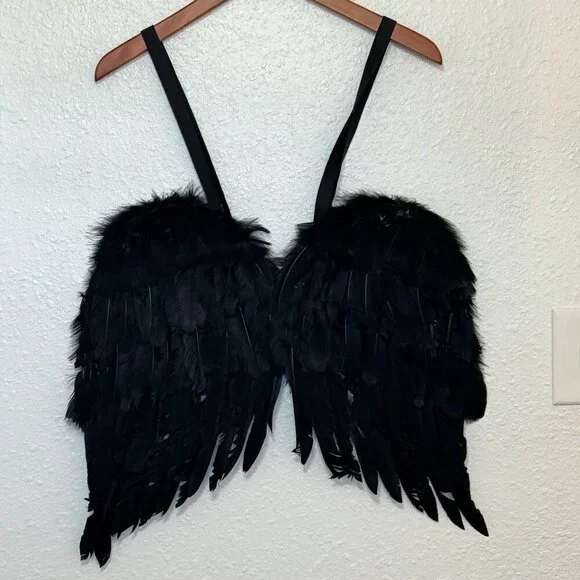 Costumes USA Wings Unisex O/S Black Cosplay Black Swan - Picture 4 of 9